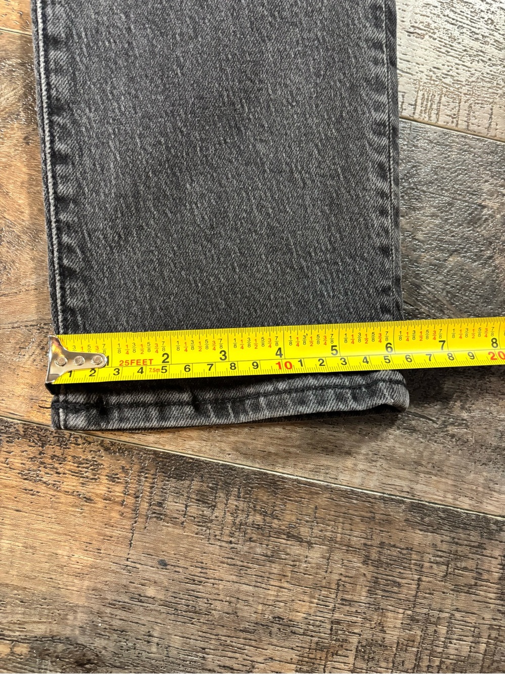 Madewell Women's Washed Black Straight Jeans - Picture 8 of 10